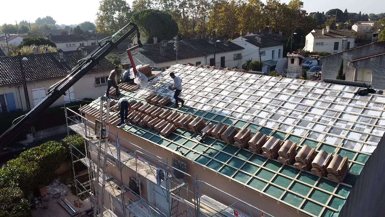 Après — Bâchage urgence post-mistral + réparation à Le Pontet (84)